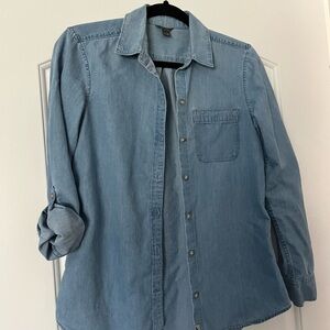 Eddie Bauer Sky Blue Denim Shirt